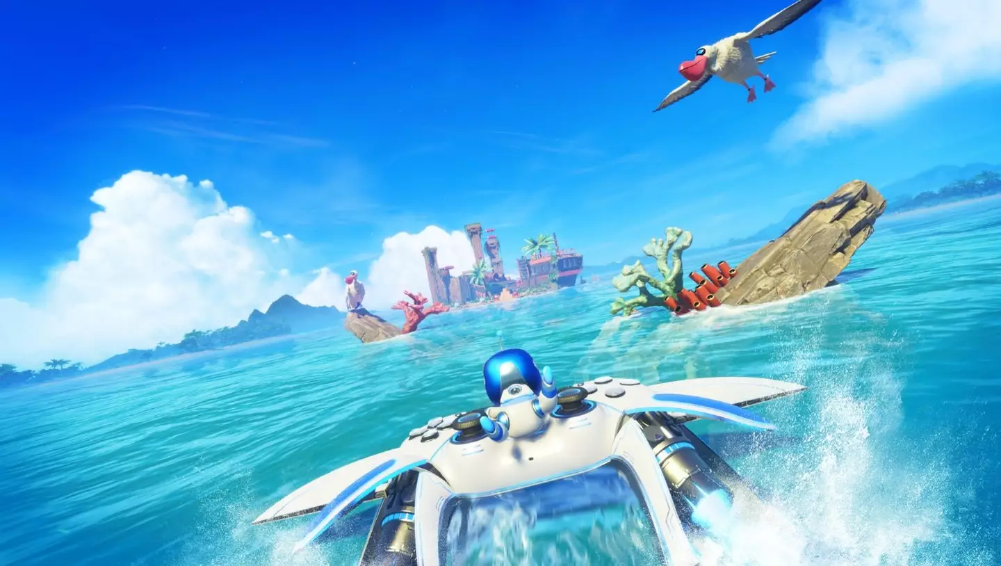 Der neue drahtlose Controller ist nach dem Dual Speeder des Spiels (PlayStation/Sony) modelliert