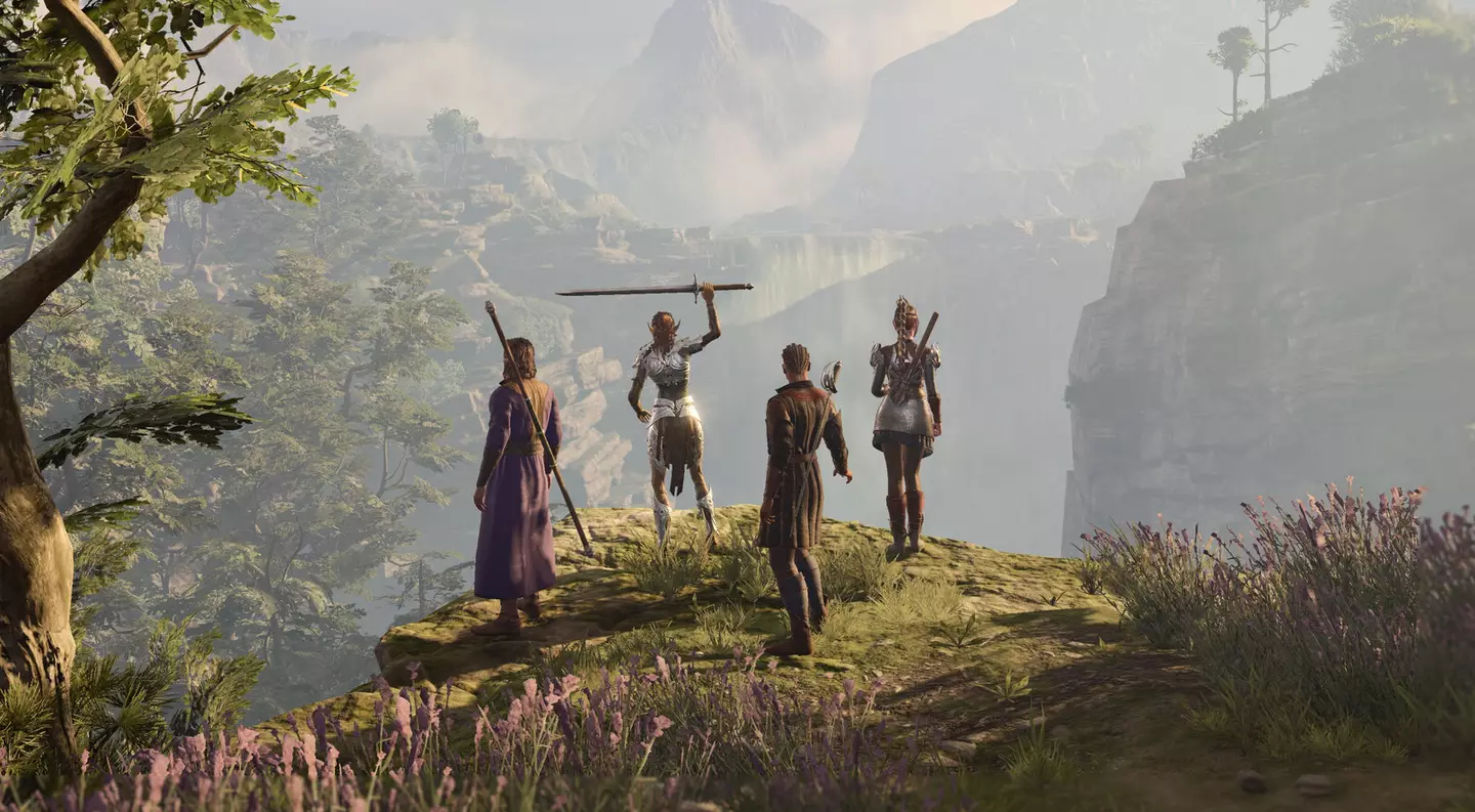 Baldur's Gate 3 offizielles Bild der Party von Steam, Larian Studios