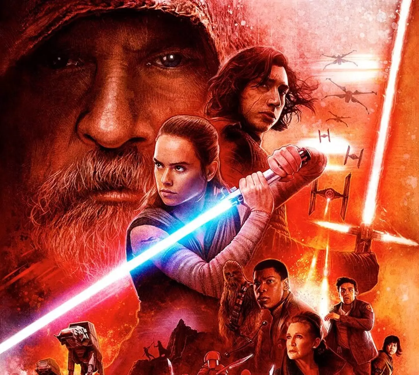 Offizielles alternatives Poster für Star Wars Die letzten Jedi, Disney