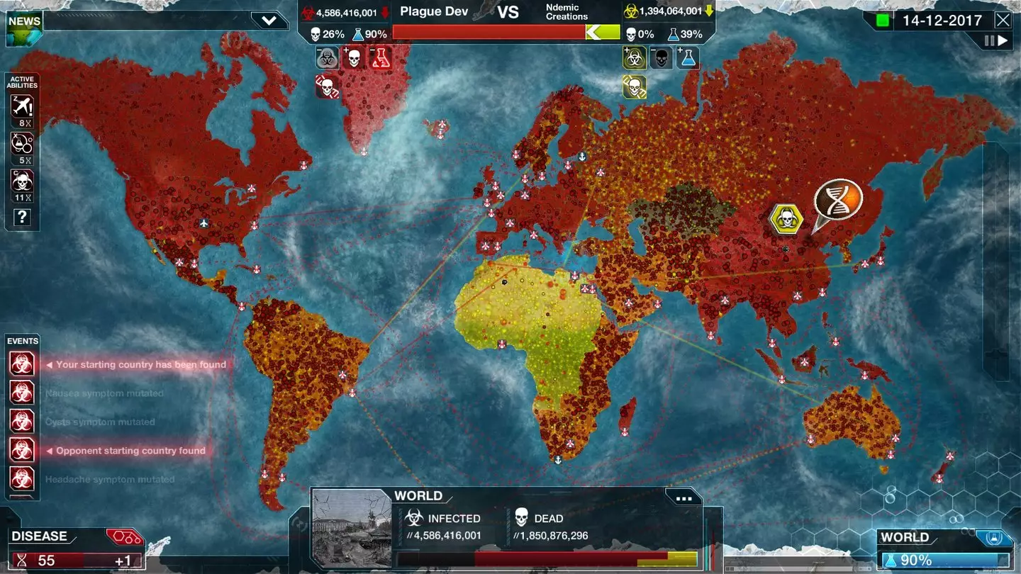 Ein Werbebild von der Steam-Seite von Plague Inc: Evolved, Ndemic Creations