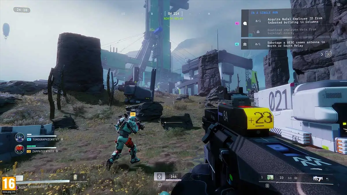 Marathon-Gameplay mit umfangreicher Benutzeroberfläche – Bungie