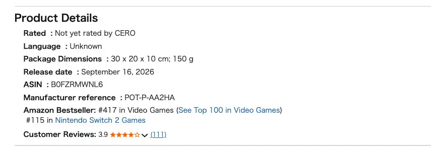 Quelle: Amazon Japan