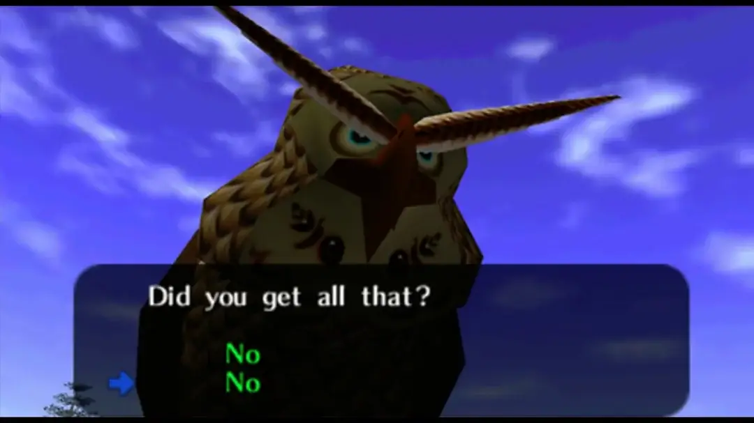 Zelda: Ocarina of Time Eule