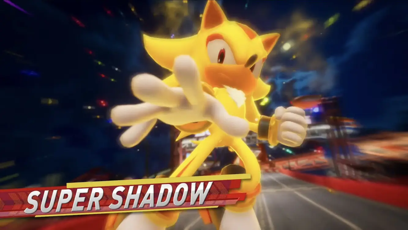 Super Shadow in Sonic Racing: Crossworlds-