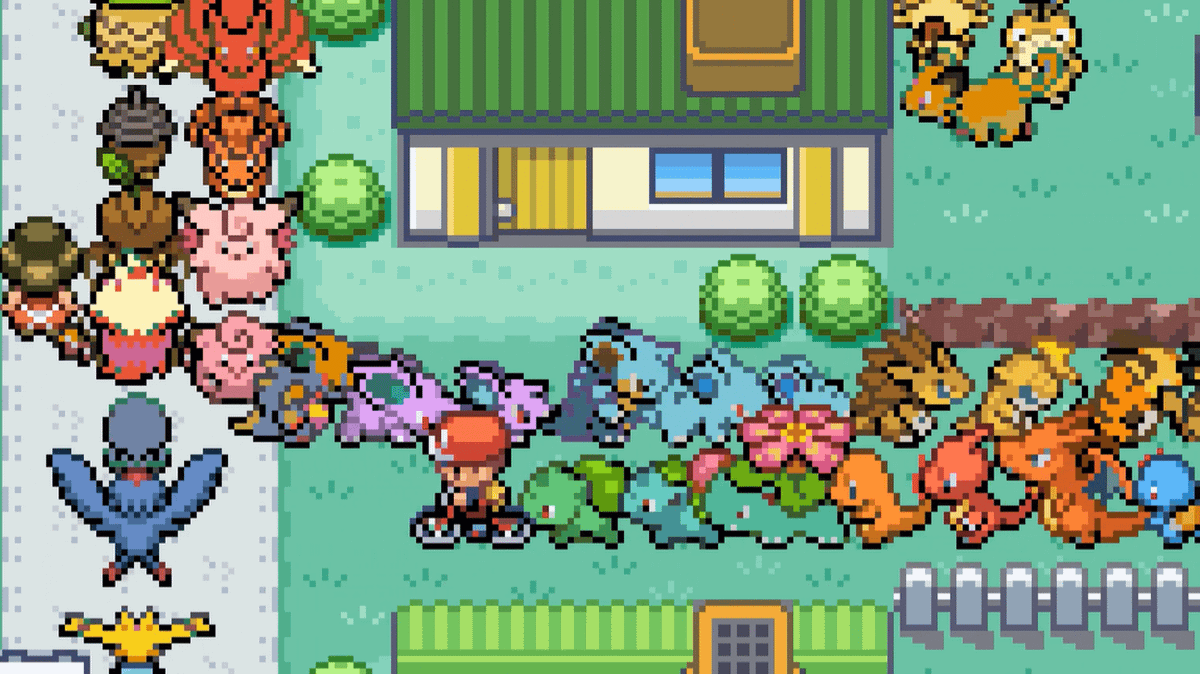 Modder has made a Pokemon x Snake puzzle game where up to 1,000 pocket monsters follow you at once